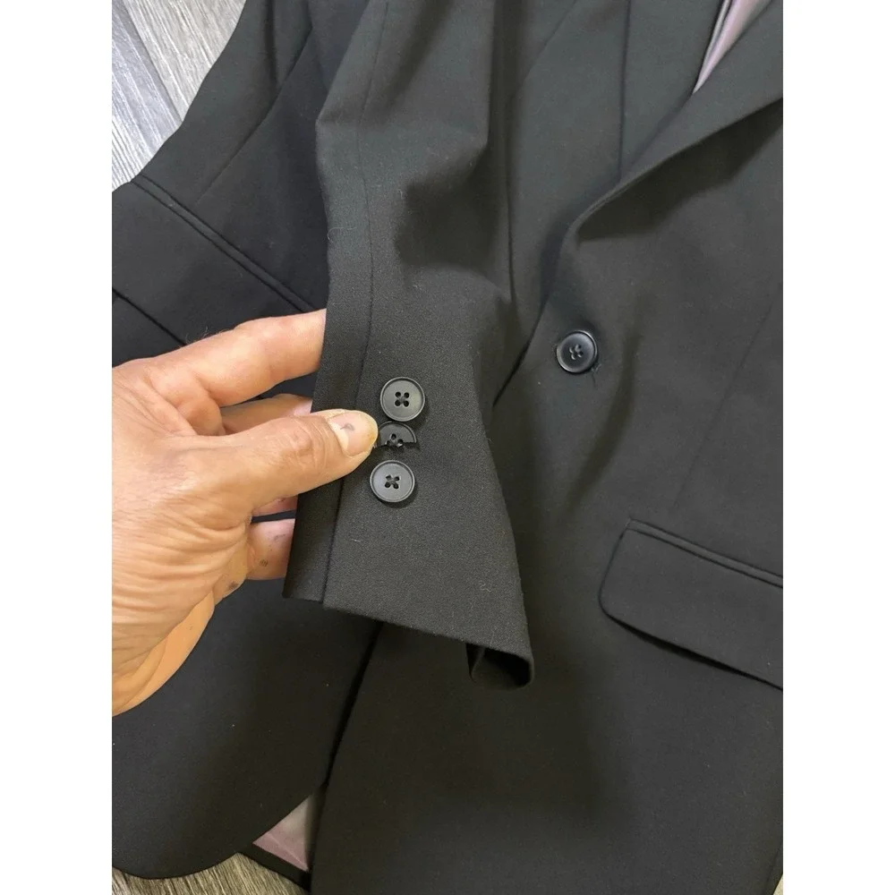 INC International Concepts Men Slim Fit Blazer Jacket Black Purple Lining Sz S⁠